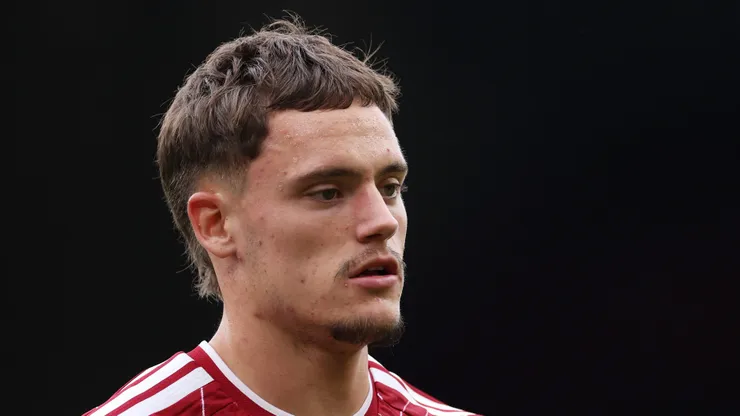 Florian Wirtz of Liverpool looks on during the pre-season friendly match between Liverpool FC and Como Calcio at Anfield on August 16, 2026 in Liverpool, England.