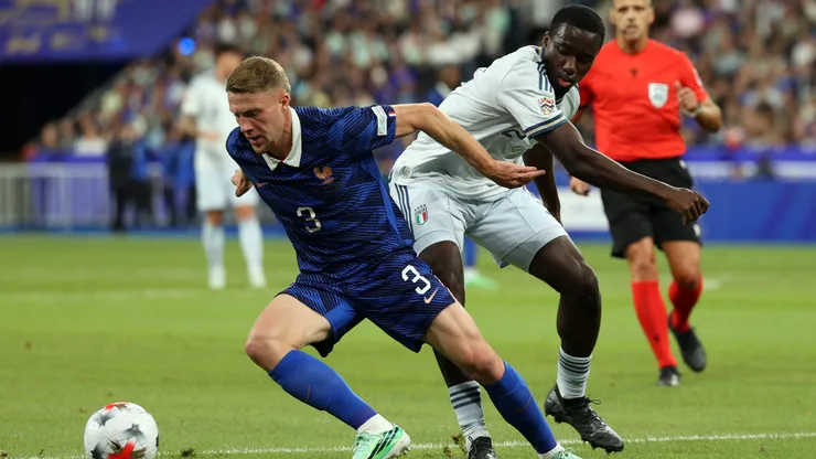 França e Itália empatam com golaço de Olise e milagres de Donnarumma. Foto: Pauline Figuet/Getty Images)