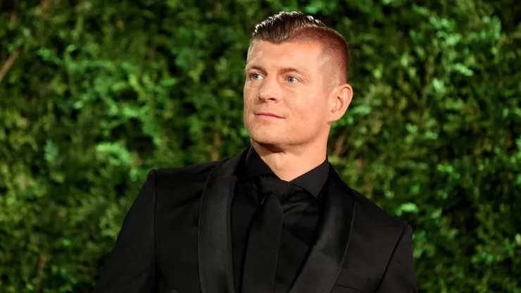 MADRID, SPAIN - APRIL 20: Toni Kroos poses with the Laureus Sporting Inspiration award during the Laureus World Sports Awards Madrid 2026 Winners Walk on April 20, 2026 in Madrid, Spain. (Photo by Patricia J. Garcinuno/Getty Images for Laureus)