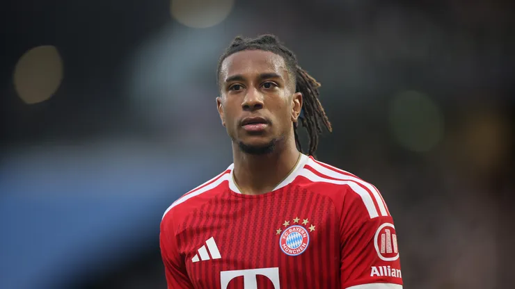 Michael Olise of FC Bayern Muenchen reacts during the Bundesliga 2026/27 match between SV Elversberg and FC Bayern München at Ursapharm-Arena on September 13, 2026 in Spiesen-Elversberg, Germany.