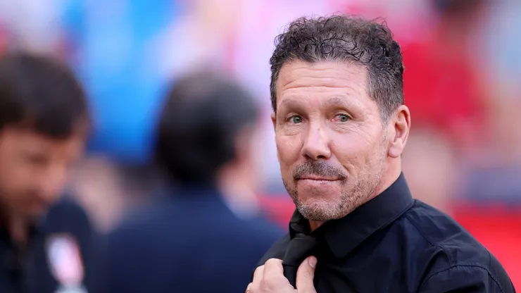 MADRID, SPAIN - SEPTEMBER 20: Diego Simeone, Manager of Atletico Madrid, looks on before the LaLiga EA Sports 2026/27 match between Atletico de Madrid and Real Madrid at Riyadh Air Metropolitano on September 20, 2026 in Madrid, Spain. (Photo by Florencia Tan Jun/Getty Images)