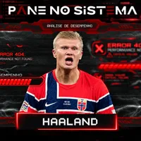 Pane no sistema: Haaland some e Noruega perde para Gales