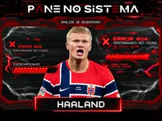 Pane no sistema: Haaland some e Noruega perde para Gales