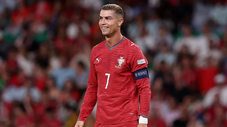 LISBON, PORTUGAL - SEPTEMBER 24: Cristiano Ronaldo of Portugal looks on during the UEFA Nations League 2026/27 group phase match between Portugal and Wales at Estadio Jose Alvalade on September 24, 2026 in Lisbon, Portugal. (Photo by Carlos Rodrigues/Getty Images)
