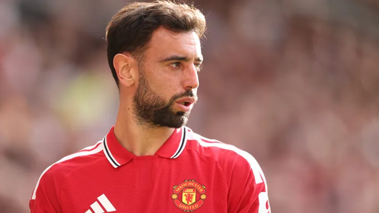 Bruno Fernandes of Manchester United during the Premier League 2026/27 match between Manchester United and Manchester City at Old Trafford on September 13, 2026 in Manchester, England.