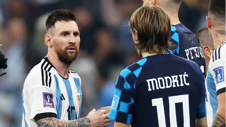 Modric lamenta aposentadoria de Messi na Argentina. Foto: Richard Heathcote/Getty Images)