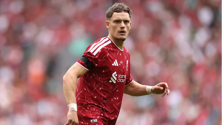 Florian Wirtz of Liverpool during the during the pre-season friendly match between Liverpool FC and AS Monaco at Anfield on August 09, 2026 in Liverpool, England.