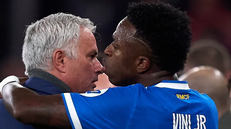 Mourinho admite mau momento de Vini Jr no Real. Foto: Angel Martinez/Getty Images