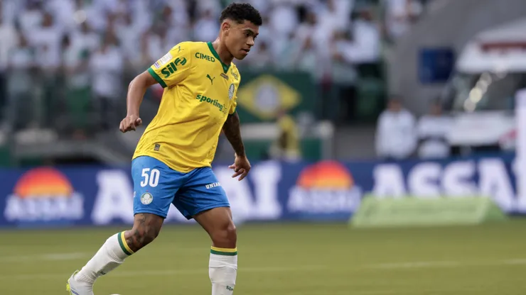 Luis Pacheco jogador do Palmeiras durante partida contra o Chapecoense no estadio Nubank Arena pelo campeonato Brasileiro A 2026.