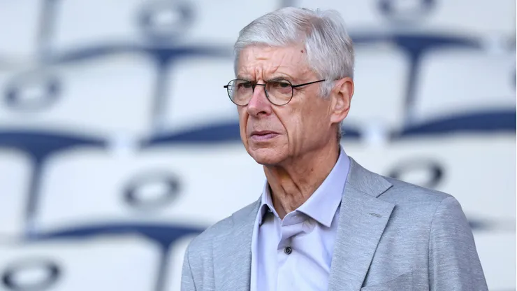 PARIS, FRANCE - AUGUST 10: Arsène Wenger attends the Women's Gold Medal match between Brazil and United States of America during the Olympic Games Paris 2024 at Parc des Princes on August 10, 2024 in Paris, France. (Photo by Pascal Le Segretain/Getty Images)