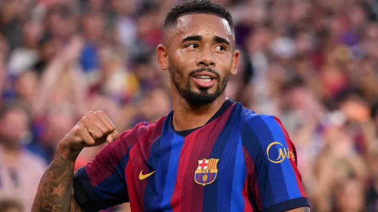 Gabriel Jesus se destaca e marca em vitória do Barcelona. Foto: David Ramos/Getty Images)