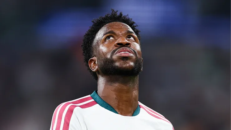 Vini Jr durante partida do Real Madrid. (Foto: Florencia Tan Jun/Getty Images)