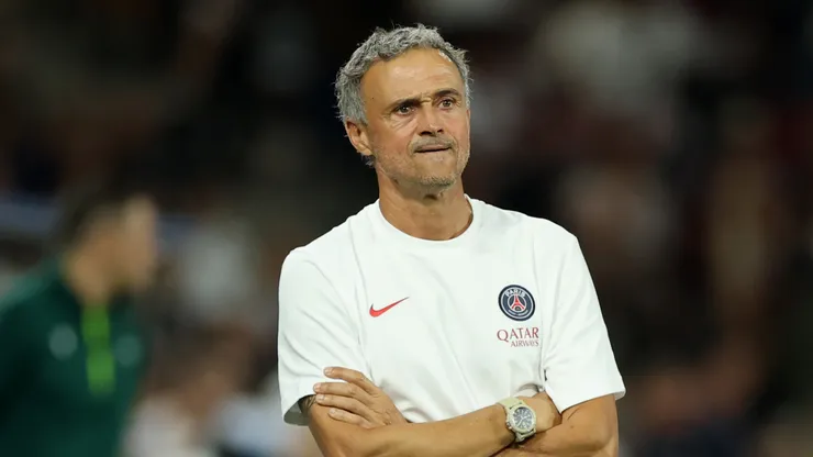 Luis Enrique, técnico do PSG. (Foto: Alex Grimm/Getty Images)