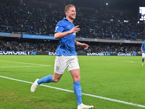 De Bruyne pode mudar de posição no Napoli por conselho de Allegri