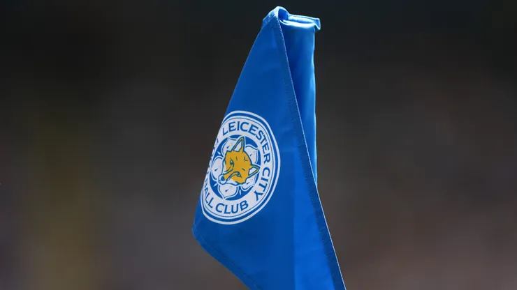 LEICESTER, ENGLAND - MAY 18: A general view of a Leicester City corner flag during the Premier League match between Leicester City FC and Ipswich Town FC at The King Power Stadium on May 18, 2025 in Leicester, England. (Photo by George Wood/Getty Images)