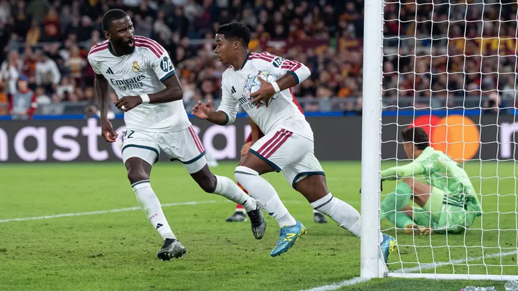 AS Roma v Real Madrid C.F. - UEFA Champions League 2026/27 League Phase MD2 Endrick of Real Madrid CF scores third goal during the AS Roma v Real Madrid C.F. - UEFA Champions League 2026/27 League Phase MD2 at Stadio Olimpico on October 14, 2026 in Rome, Italy Rome Stadio Olimpico Lazio Italy Copyright: xGiuseppexMaffiax 261014_UCL_Roma-RealMadrid_GM_05231