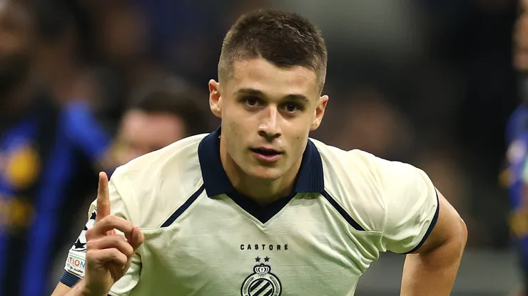 Nicolò Tresoldi, atacante do Club Brugge. (Foto: Claudio Villa/Getty Images)