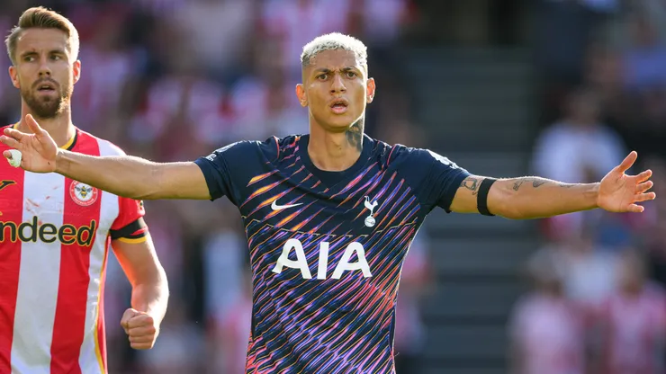 22 August 2026 - Brentford v Tottenham Hotspur - Premier League - GTech Stadium - London. Brentford v Tottenham Hotspur - Premier League - GTech Stadium - London. Richarlison in action for Tottenham. Picture : Mark Pain LONDON England PUBLICATIONxNOTxINxUK Copyright: xMarkxPainx