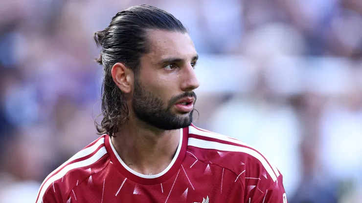 Dominik Szoboszlai of Liverpool during the Premier League 2026/27 match between Newcastle United and Liverpool FC at St James' Park on August 23, 2026 in Newcastle upon Tyne, England. (Photo by Molly Darlington/Getty Images)