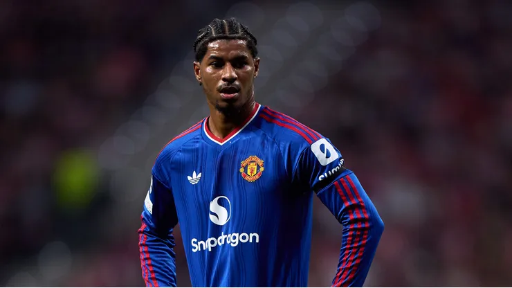 Marcus Rashford foi ausência em treino do Manchester United.