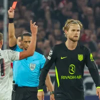 Hjulmand é expulso e quase complica o Atlético de Madrid