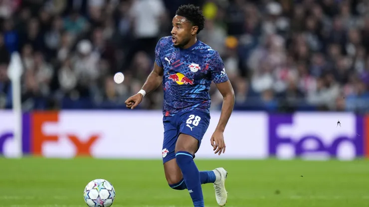 ESP: Real Madrid v RB Leipzig. UEFA Champions League. Matchday 3. Christopher Nkunku of RB Leipzig during the UEFA Champions League match between Real Madrid and RB Leipzig played at Santiago Bernabeu Stadium on 21 Oct 2026 in Madrid, Spain. kpng Copyright: xCesarxCebollax/xPRESSINPHOTOx PS_2627_RMA_LEI_027