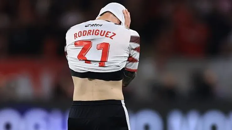 Baltasar Rodríguez foi expulso na semifinal da Libertadores. Foto: Buda Mendes/