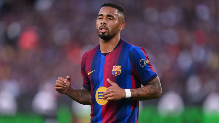 Gabriel Jesus of FC Barcelona looks on during the LaLiga EA Sports 2026/27 match between FC Barcelona and Getafe CF at Spotify Camp Nou on October 10, 2026 in Barcelona, Spain.