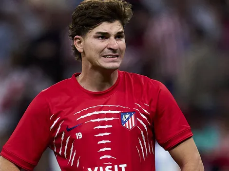 Julián Álvarez se desculpa com torcida do Atlético de Madrid