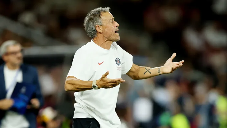 Luis Enrique, técnico do PSG. (Foto: Alex Grimm/Getty Images)