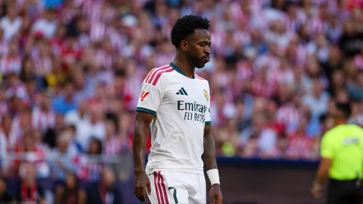 September 20, 2026, Madrid, Madrid, Spain: VINI JR. of Real Madrid CF during the Madrid derby LaLiga match at Riyadh Air Metropolitano in Madrid, on September 20, 2026. Madrid Spain - ZUMAd308 20260920_zsp_d308_030 Copyright: xJuanxCarlosxLucasx