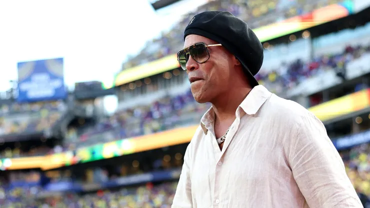 Ronaldinho assiste à partida do Grupo C da Copa do Mundo da FIFA 2026 entre Brasil e Haiti no Estádio da Filadélfia em 19 de junho de 2026 na Filadélfia, Pensilvânia. (Foto de Dan Mullan/Getty Images)