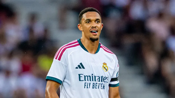 Trent Alexander-Arnold pelo Real Madrid. (Foto: Christian Bruna/Getty Images)