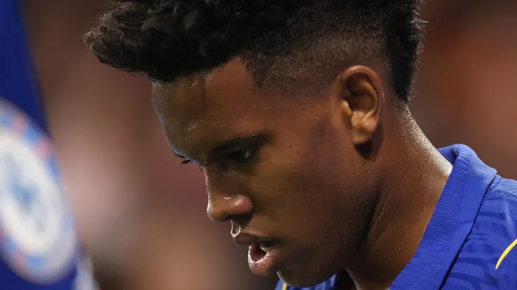 Estêvão segue sem ganhar minutos no Chelsea. Foto: Richard Pelham/Getty Images