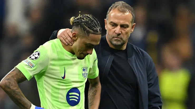 Flick se incomoda com viagem de Raphinha na Seleção. Foto: Dan Mullan/Getty Images